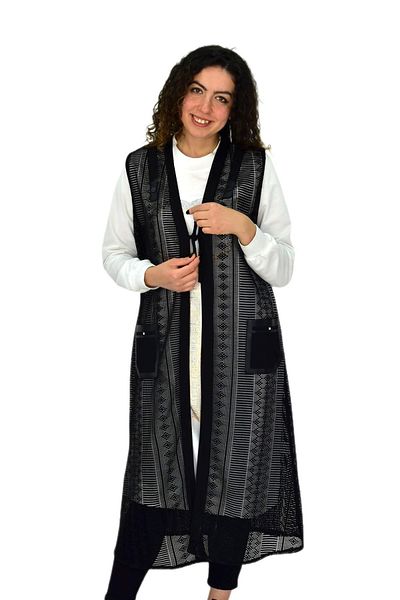 Deste Women's Mesh Long Pocket Lace-Up Vest Bgl-St04635