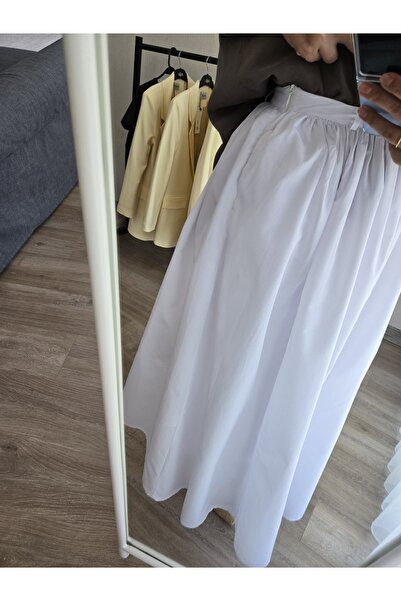 Butik Hooops Beyaz Astarlı Balon Etek