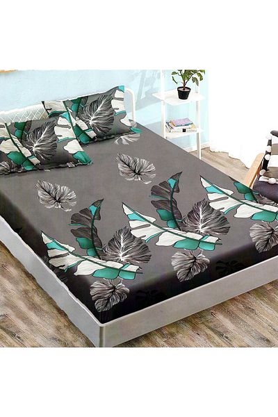 NufJoy Finet Gros Elastic Fitted Sheet Set for Mattress 160x200 cm and 2 Pillowcases 50x70 cm