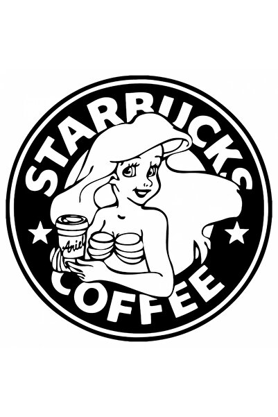 INOVATIX Set de 8 piese, autocolant Ariel Starbucks Coffee, INOVATIX®. 6 cm