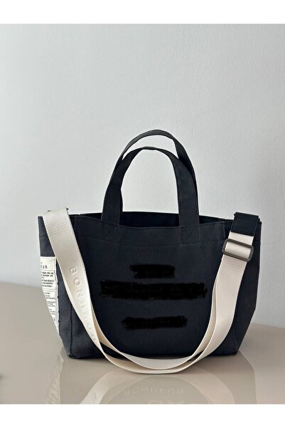 Nues Women's Imported Quality (Anthracite) Waxed Canvas Hand and Shoulder Bag