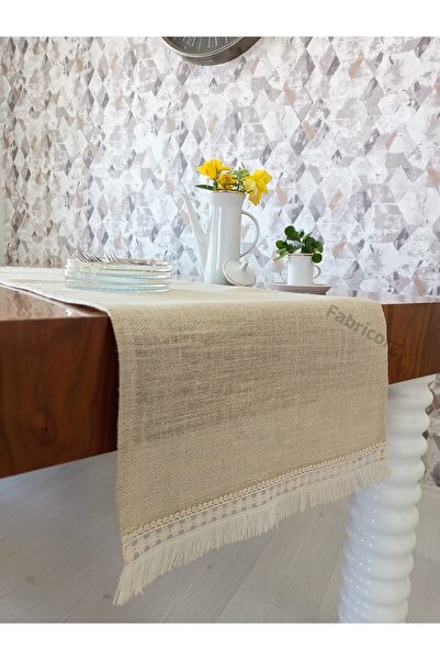 fabricorg Frequently Woven Jute Decorative Runner (130X40 cm)