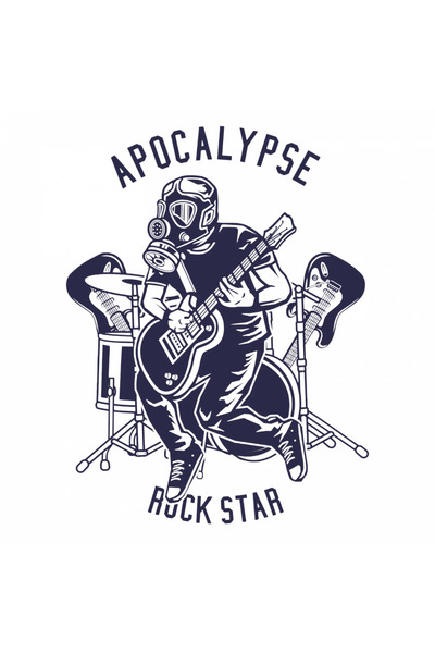 INOVATIX Set de 8 piese, autocolant Apocalyse Rock Star, INOVATIX®. 6 cm