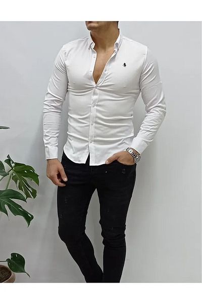 NO4 Oxford Slim Fit Cut Men's Shirt