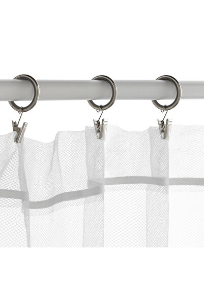 IKEA QUALİTY 10 Adet Perde Halkası Çap 25 mm İkea 10'lu Perde Asma Aparatı Ka...