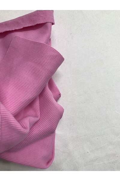 Yiğit Kumaş Pink Camisole (Rib) Fabric, Piece 55X100 cm