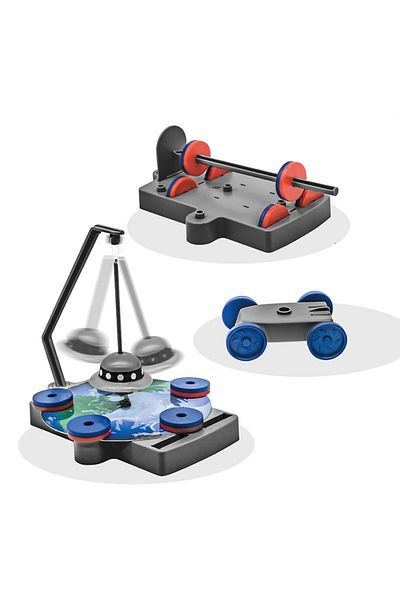 LUDIRO Joc Educativ STEM Kit Stiinta, 12 in 1, Experimente Magnetice