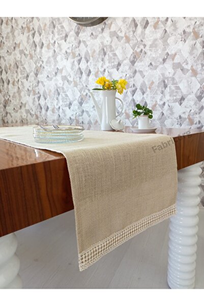 fabricorg Frequently Woven Jute Decorative Runner (130X40 cm)