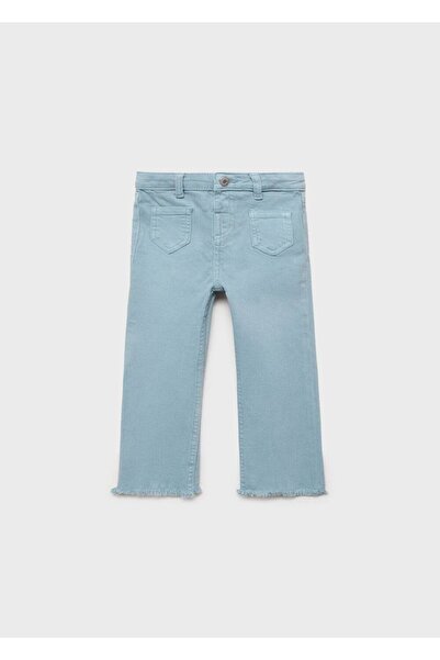 MANGO Baby Dikişsiz flare jean pantolon