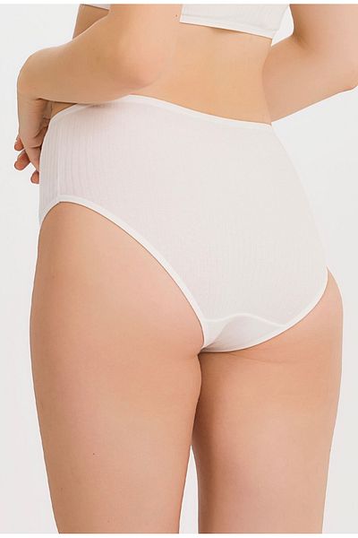 İlke Women's 12 Pack High Waist 100% Cotton Bato Panties