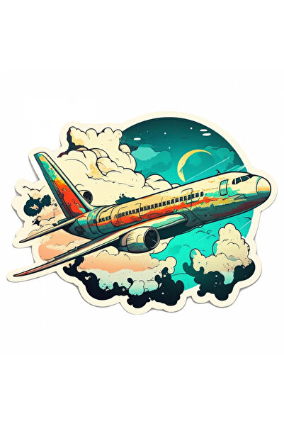 INOVATIX Set de 8 piese, autocolant Avion în zbor, INOVATIX®. 6 cm