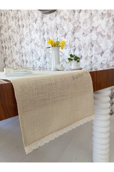 fabricorg Frequently Woven Jute Decorative Runner (130X40 cm)