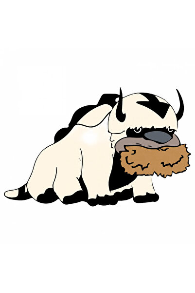 INOVATIX Set de 8 piese, autocolant Aang Appa, INOVATIX®. 6 cm