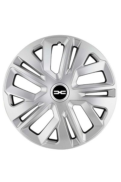 OEM Set de 4 capace de jantă Autohelix MSA® compatibile cu jante de 16 inch, pentru Dacia Nou, model Gri Corb