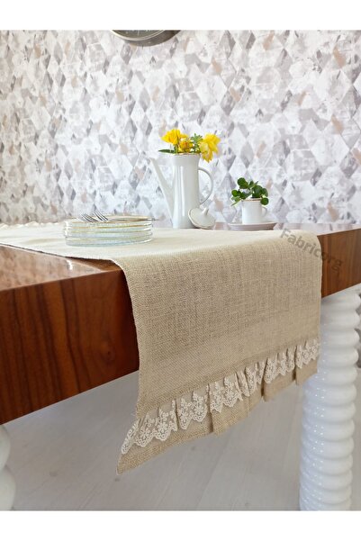 fabricorg Frequently Woven Jute Decorative Runner (130X40 cm)