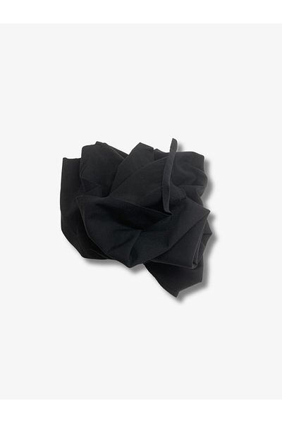Yiğit Kumaş Flowing Flexible Suit Polyester Combed Fabric, Piece 90X140 cm Black Color