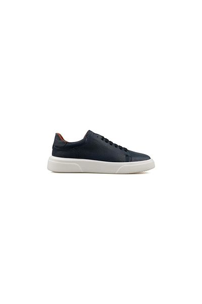 Lufian Tommy Ανδρικά δερμάτινα παπούτσια Sneaker Navy Blue 111230280