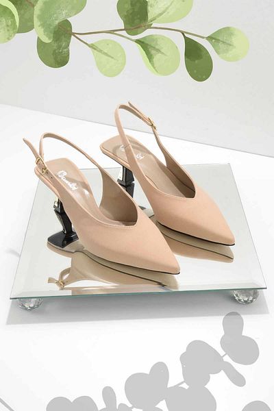 Bambi Matte Nude Women's Classic Heeled Shoes K01211744038