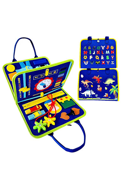 LUDIRO Διαδραστικό Βιβλίο Αισθητηριακής Μάθησης Montessori, Παιχνίδι Ταξιδιού, 25 Δραστηριότητες, Λεπτές Κινητικές Δεξιότητες