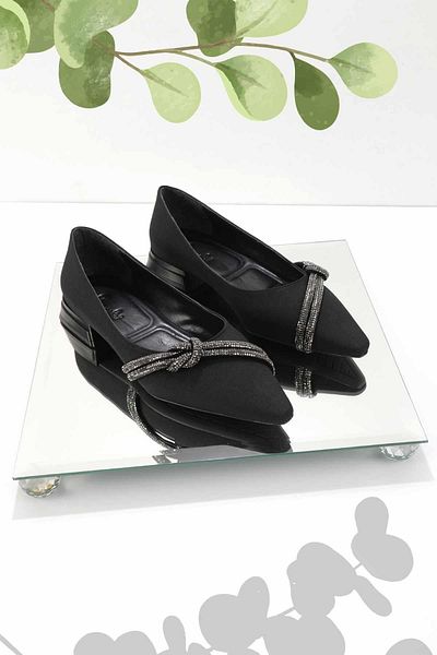 Bambi Matte Black Women's Ballerina Ballerina K01213252738