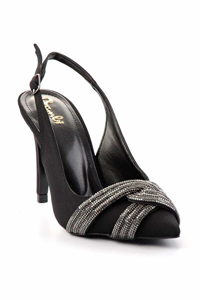 Bambi Matte Black Smoked Women's Evening Dress Shoes K01209444438