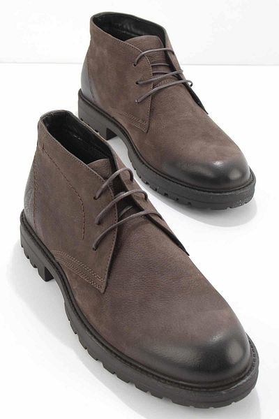 Hush Puppies Καφέ Δερμάτινες Ανδρικές Μπότες & Μποτάκια Hp1144076901