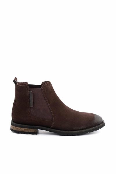 Hush Puppies Καφέ Δερμάτινες Ανδρικές Μπότες & Μποτάκια Hp1144177901