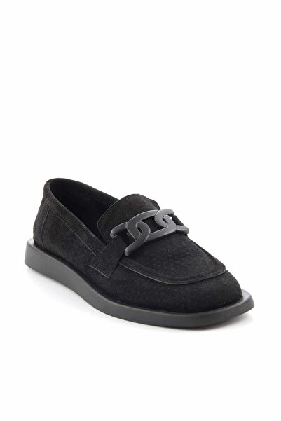 Bambi Siyah Kadın Loafer Ayakkabı K01225604002