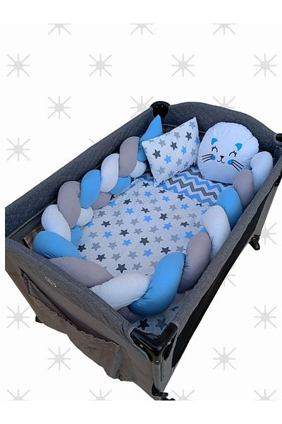 Home Knitted Playpen Baby Sleeping Set