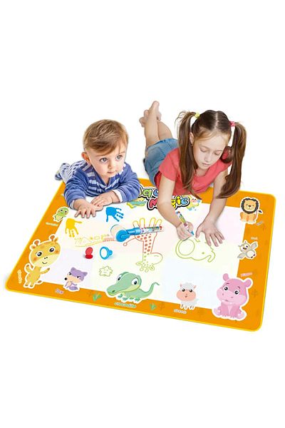 LUDIRO Water Painting Set, Water Magic Mat, Animals, Orange, Multiple Accessories