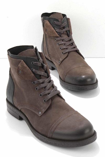 Hush Puppies Καφέ Δερμάτινες Ανδρικές Μπότες & Μποτάκια Hp1144176501