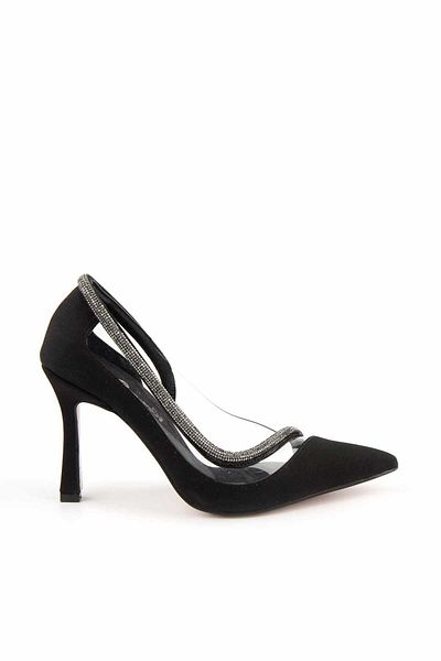 Bambi Matte Black Women's Classic Heeled Shoes K01211770438