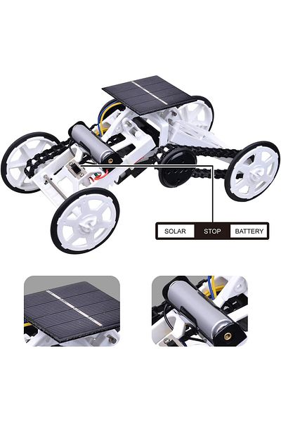 LUDIRO DIY Construction Vehicle with Solar Powered Motor, STEAM, Climbing Function