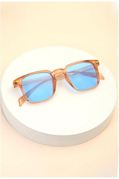 DEFORA Unisex New Season Blue Glass Sunglasses