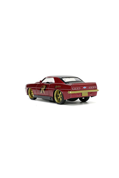 Simba JADA BATMAN ROBIN FIGURINE SET AND 1967 CHEVROLET CAMARO METAL CAR 1:32 SCALE