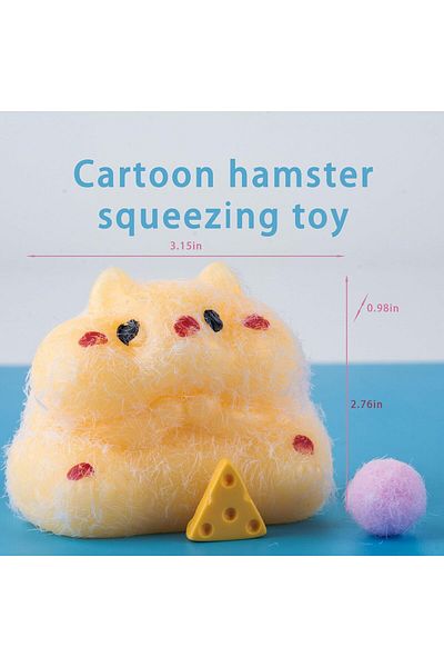 happystoretr Cartoon Hamster Squeeze Toy