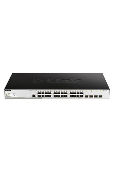 D-Link Switch DGS-1210-28P/ME, 24 porturi Gigabit PoE Base-T, 4 porturi SFP1000Mbps, Capacity 5