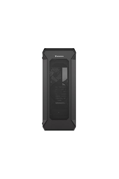 Genesis IRID 505 V2 Mid Tower Case BLACK, Tempered Glass, 8 Expansion Slots, Drive Bays: