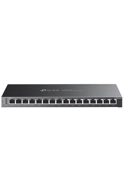 TP-LINK JetStream™ 16-Port Gigabit Smart Switch with 8-Port PoE+ PORT: 8× Gigabit PoE+ Ports SPEC: 80