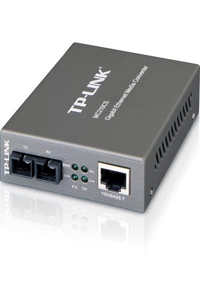 TP-LINK Omada 10/100/1000 Mbps RJ45 to 1000 Mbps Single-Mode SC Fiber Converter PORT: 1× Gigabit SC Po