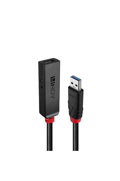 LİNDY USB 3.0 Active Extension Slim adapter, PVC material, cable length 5m, bandwidth su