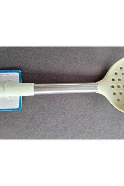 EMPA A V M Ivory Fireproof Non-Stick Steel Handle Silicone Tip Colander