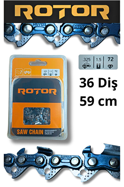 Rotor Motorlu Testere Zinciri 3/25 1.5 36 Diş