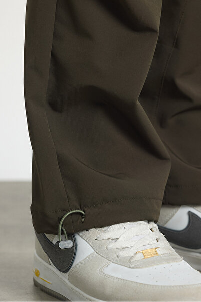 İLKCET MODA Lycra Stretchy Stopper Detail Baggy Trousers