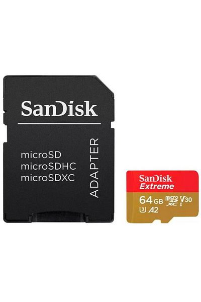 SanDisk Card de Memorie MicroSDXC SanDisk, 64GB, UHS-I, Class 10, 80MB/s + Adaptor