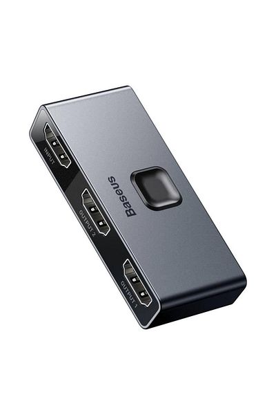 Baseus Switch video Matrix, HDMI bidirectional – 2x HDMI 4K / 30 Hz, gri