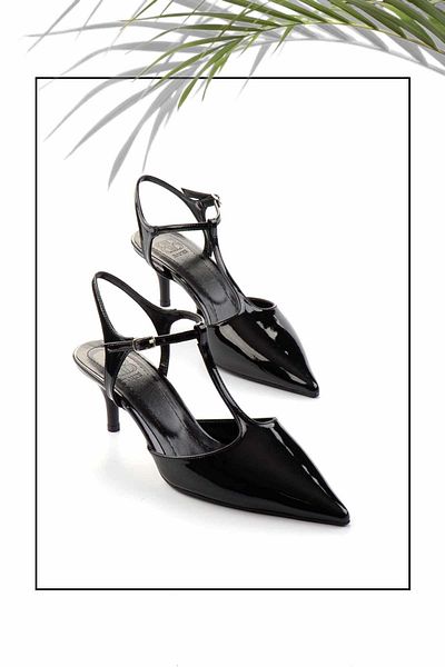 Bambi Black Women's Classic Heeled Shoes K01461110208