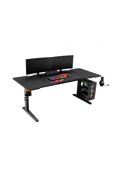 Genesis Holm Modular 180 gaming desk, wood/metal material, height adjustable 70 - 90 cm, il