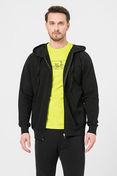 Pegas MEN'S CASUAL COTTON SWEATSHIRT BLACK-XL