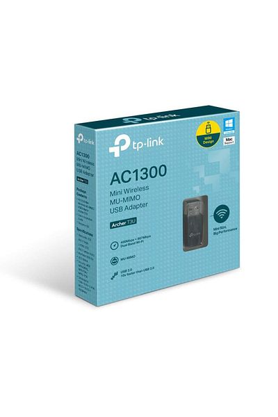 TP-LINK AC1300 Mini Adaptor USB Wireless MU-MIMO, ARCHER T3U; USB 3.0; Antena Omni Directionala